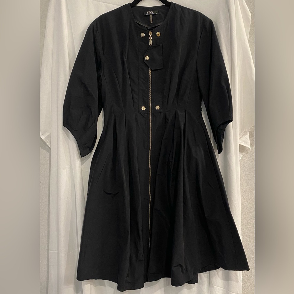 Tov Los Angeles, black dress w/ pockets, size 38